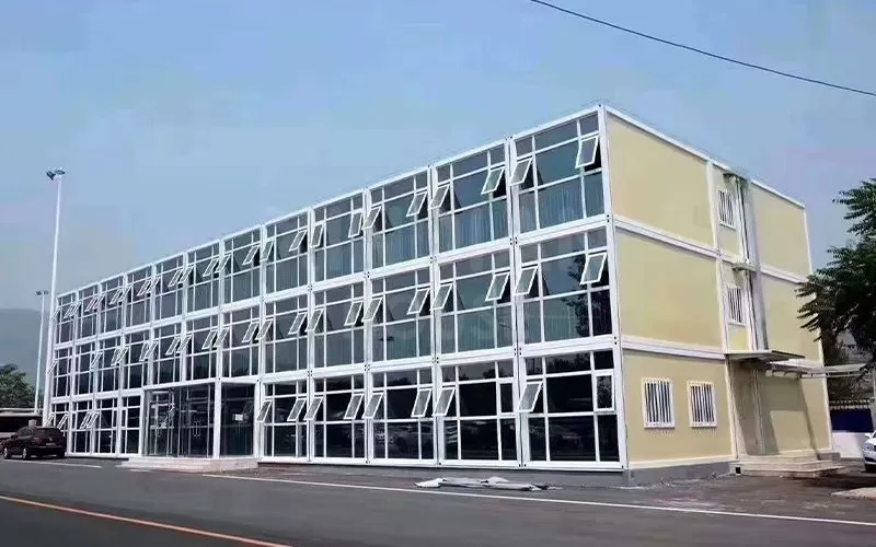 Three-storey modular commercial building presents a unique and innovative architectural solution