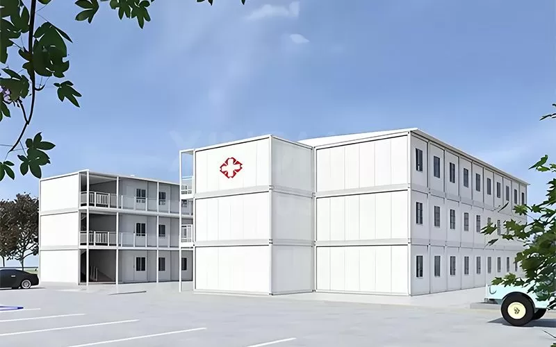 prefabricated temporary modular hospital buildings design construction manufacturers