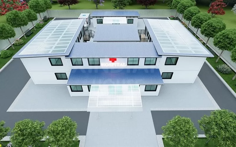 prefabricated temporary modular hospital buildings design construction manufacturers