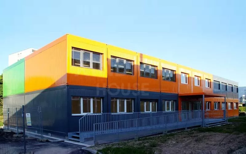 prefab 2 story modular demountable mobile classroom buildings