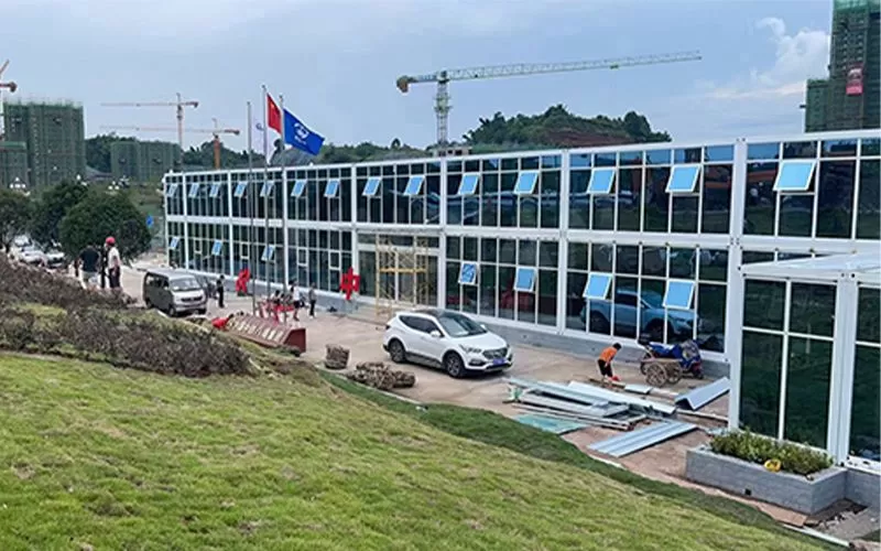 Rapid construction of temporary modular prefab hospitals building