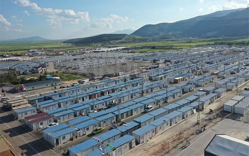 Containerized housing used as mining camps