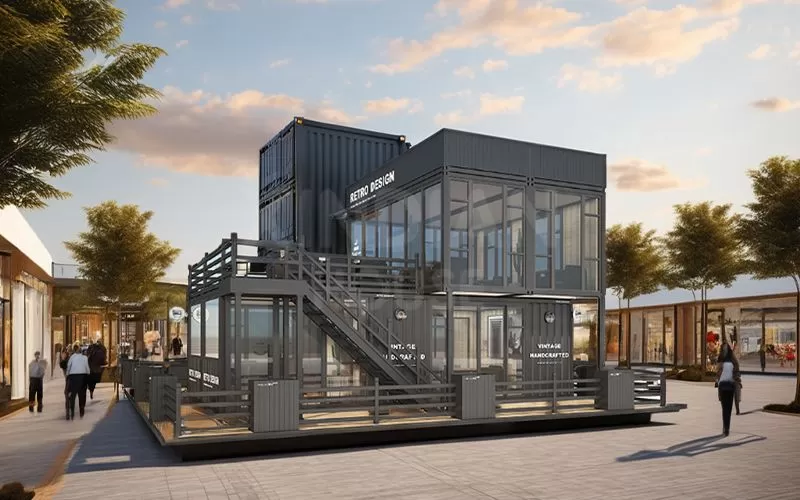 Modular Containerized Commercial Shop Building