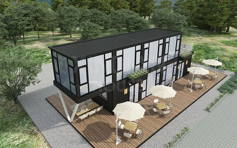 Modular container commercial building used as creative office building