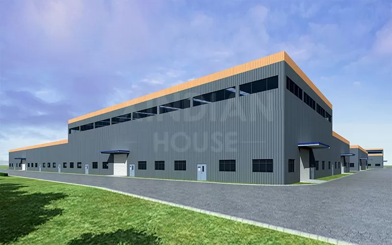 Modern 1000 Square Meter Prefabricated Steel Structure Warehouse Building