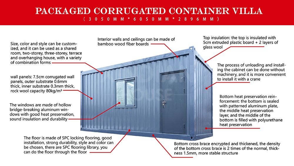 tiny house villa container 40ft mobile home