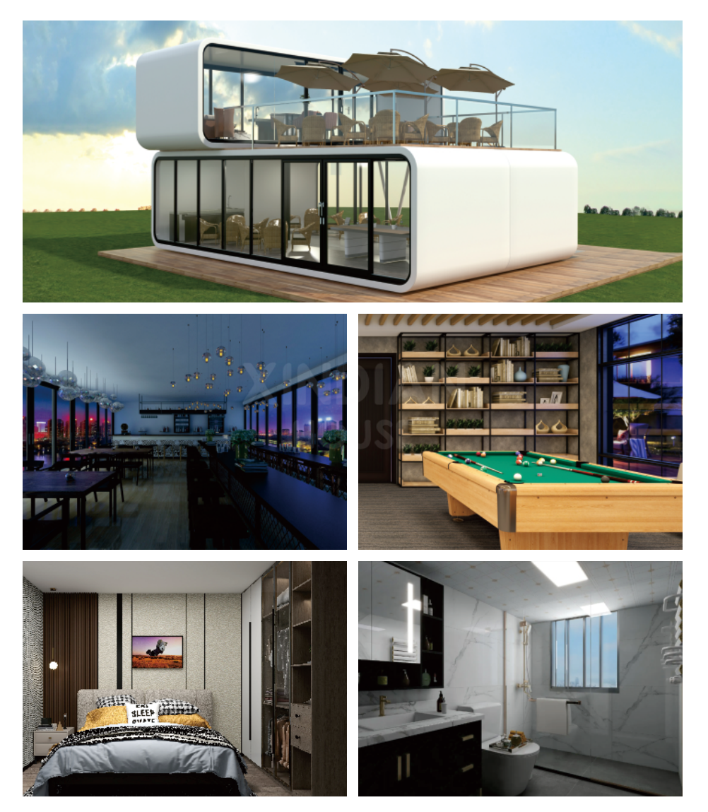 Detachable Modern Design Luxury Prefab Modular House With Convenience And Comfort Apple Cabin