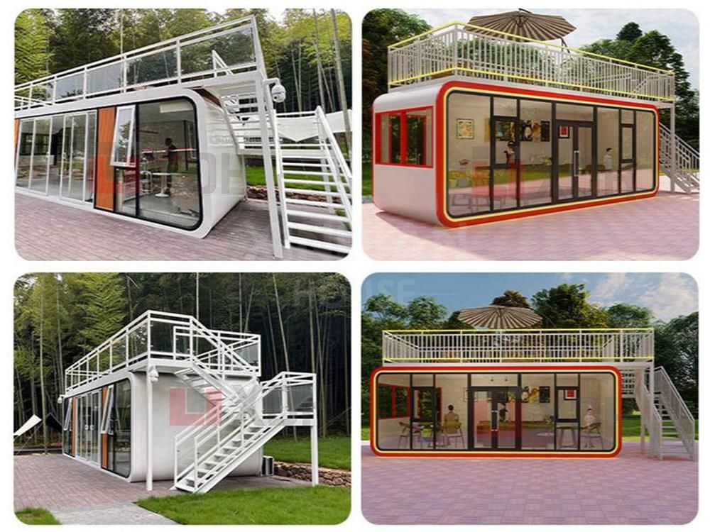 Outdoor Prefab House Living And Working Apple Cabin Customized Modular Design