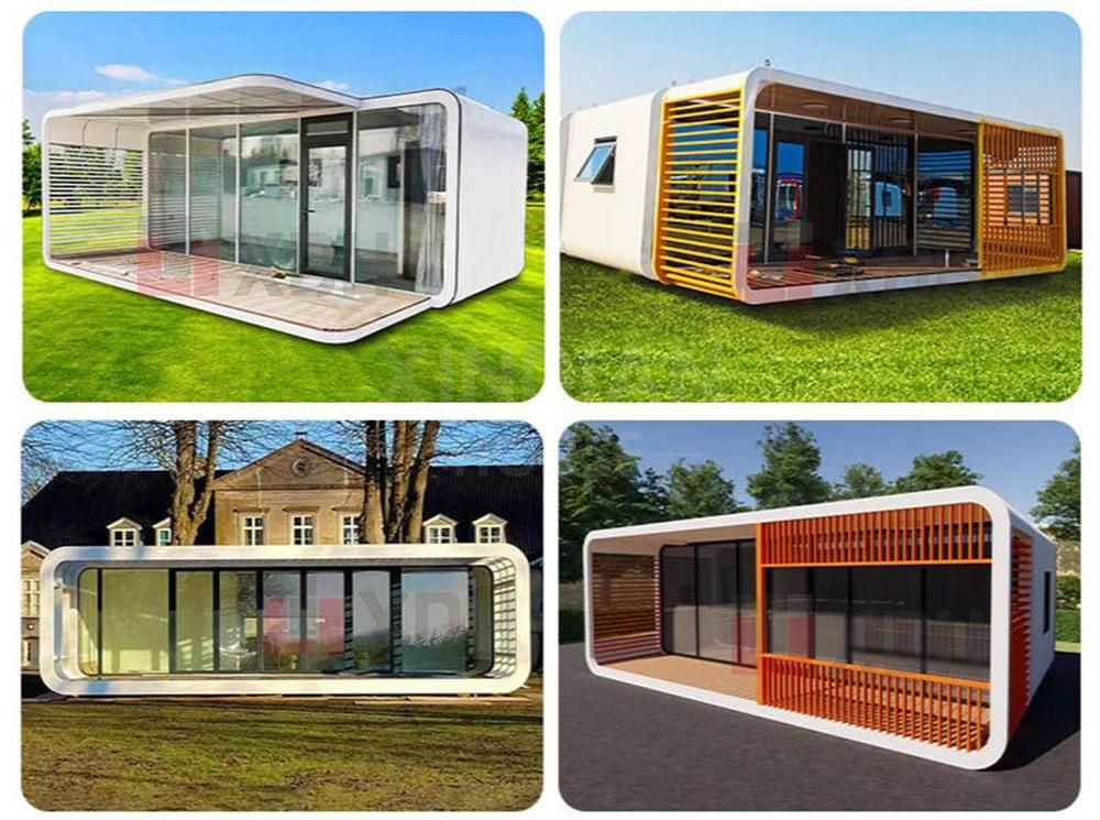 removable china prefab modern tiny house 20ft modular apple capsule houses in nature