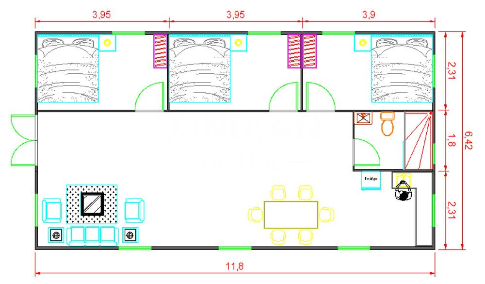 Prefabricated Apartment Building Modular Houses House Cheap Prefab Home Office Mall