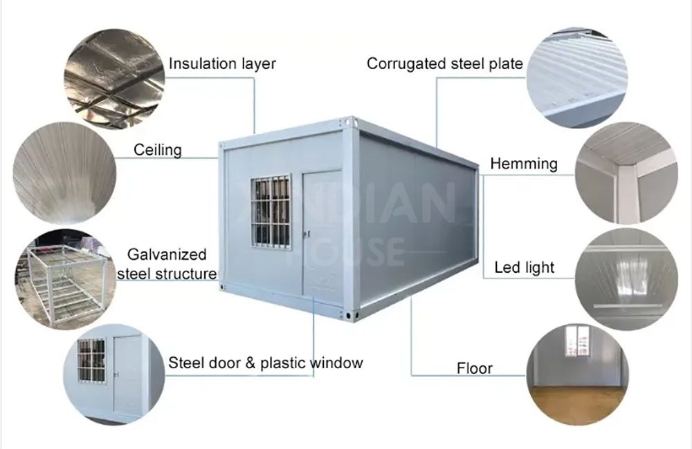 modular apartment building prefab cheap flat pack container home