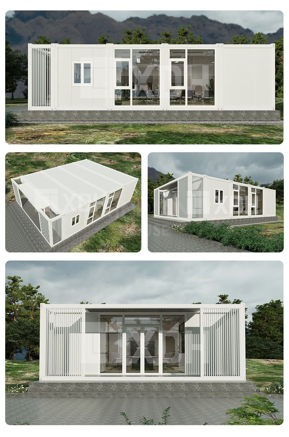 Supply golden supplier flat-pack container house reception hall and conference center