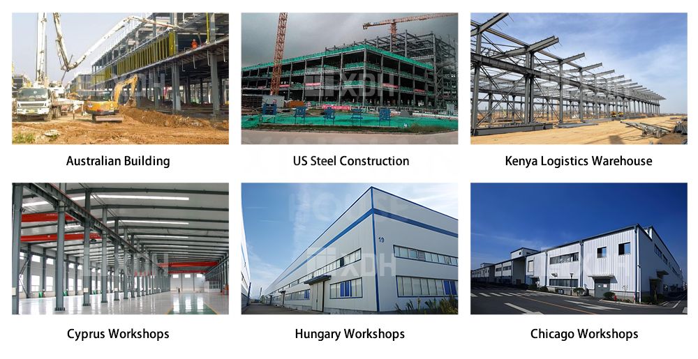 prefabricated steel frame warehouse metal building construction