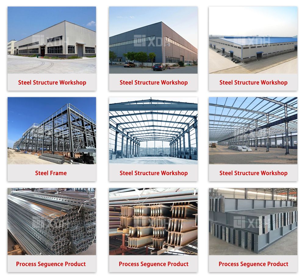 Custom Hot Galvanized prefab construction Steel Structure Buildings/ Warehouse/Workshop China