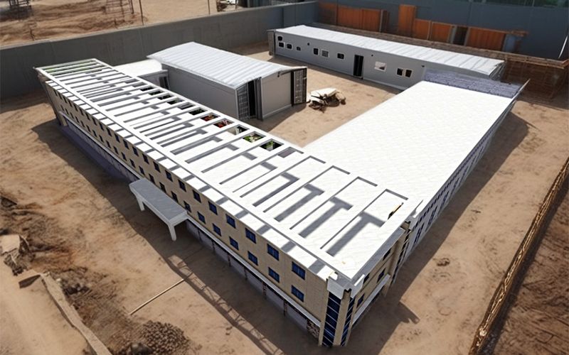 steel structure house hospital steel structure construction paint booth building live for workshop