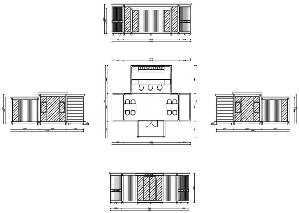 economic modular coffee store prefabricated flat pack new design container house for sale