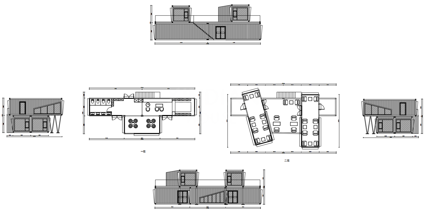 Flexible Luxury Simple Design Fast install modular Prefabricated Steel house villa