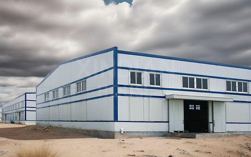 Large Space Steel Frame Building Prefabricated Steel Structure Workshop