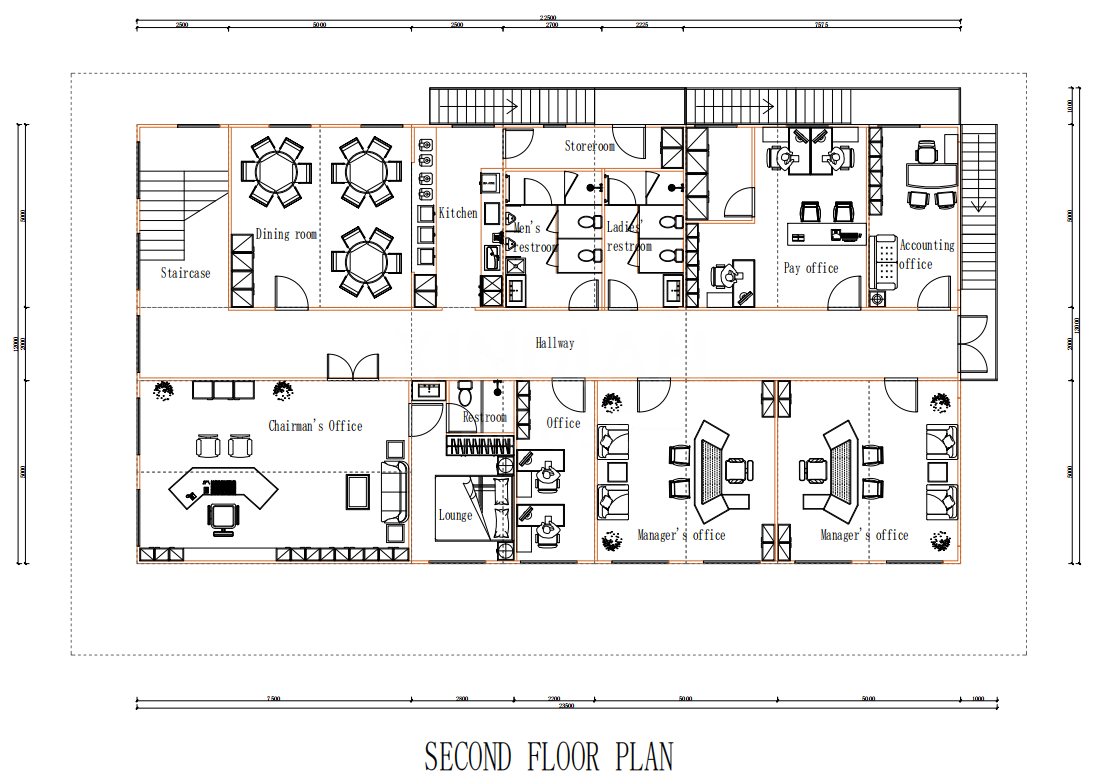 3-story office building custom high quality flat pack shipping container office