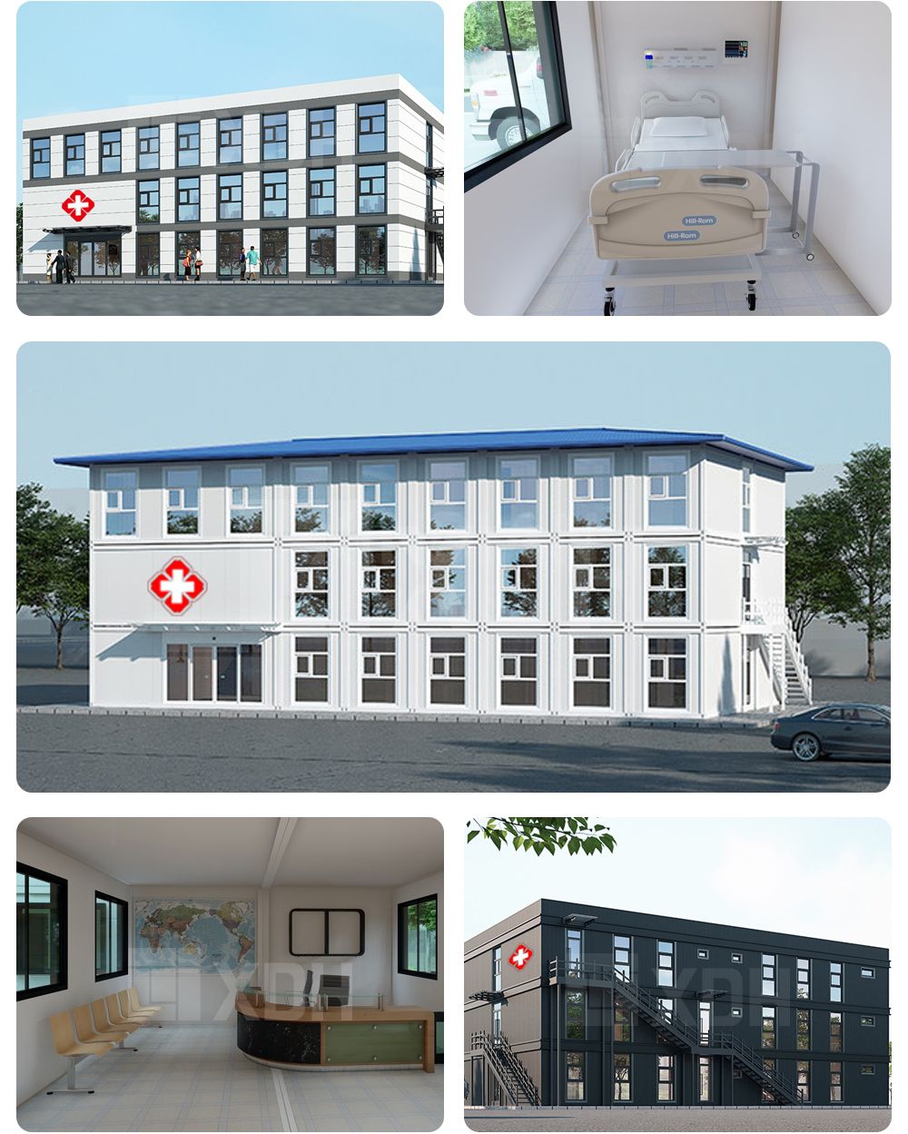 modern hospital building design project mobile hospital clinics