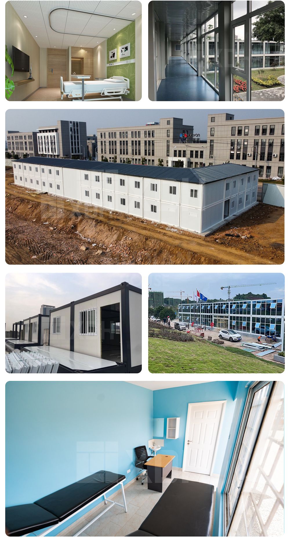 Rapid construction of temporary modular prefab hospitals building