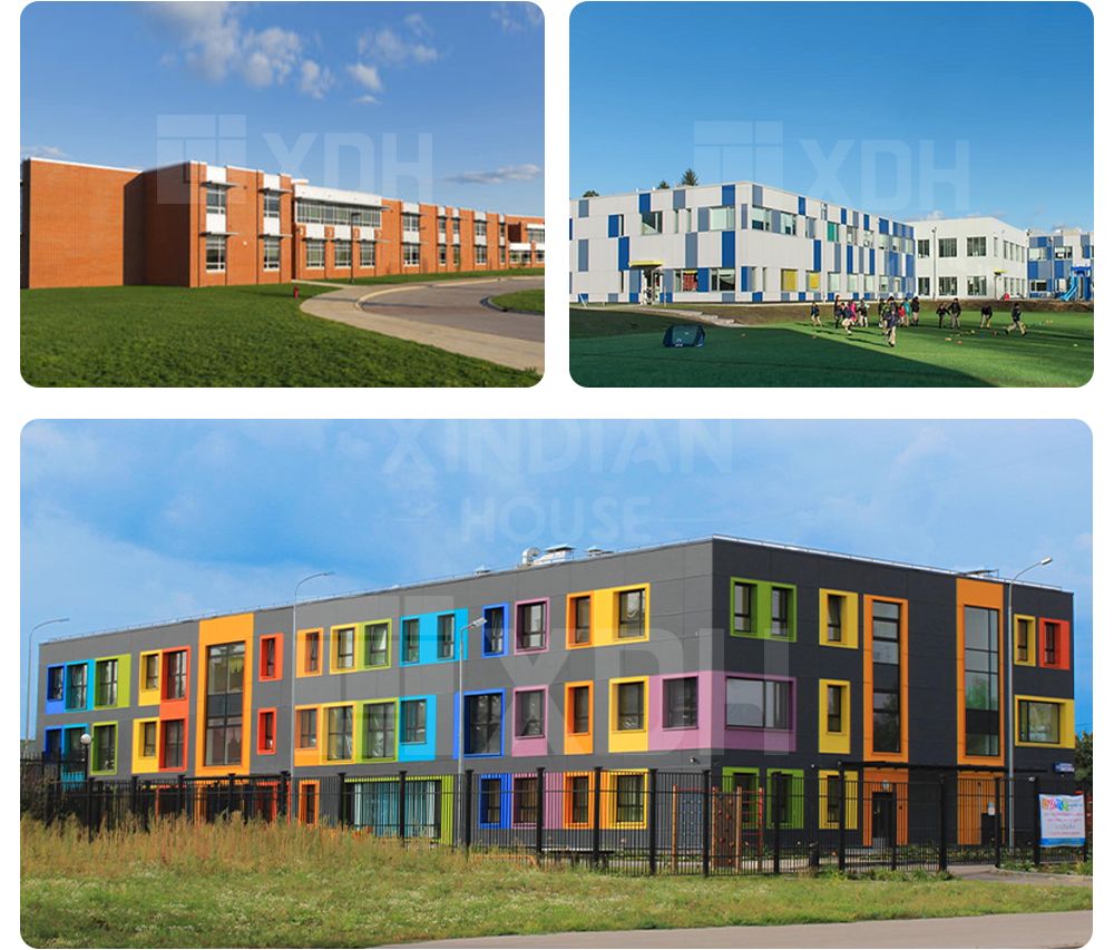 Modular Flat Pack Container Buildings modular units for Outdoor School Office or Apartment