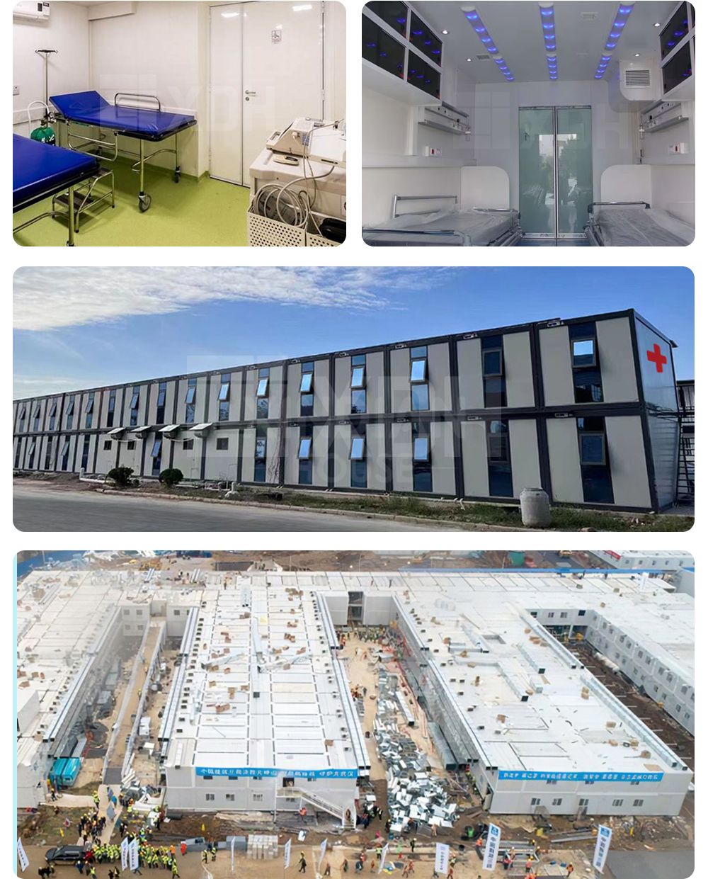 Containerized hospitals prefab Medical treatment center design building