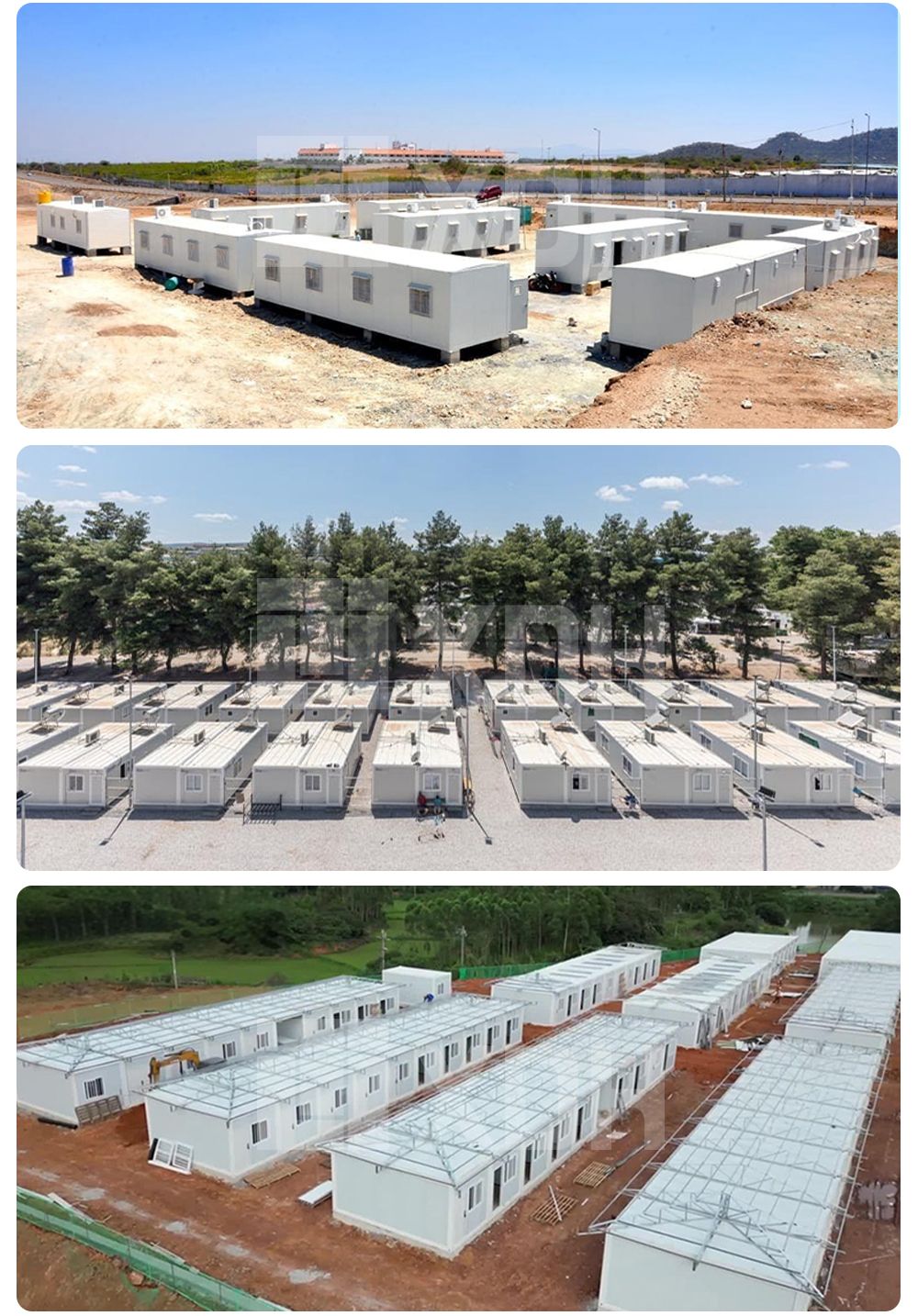 Containerized housing used as mining camps