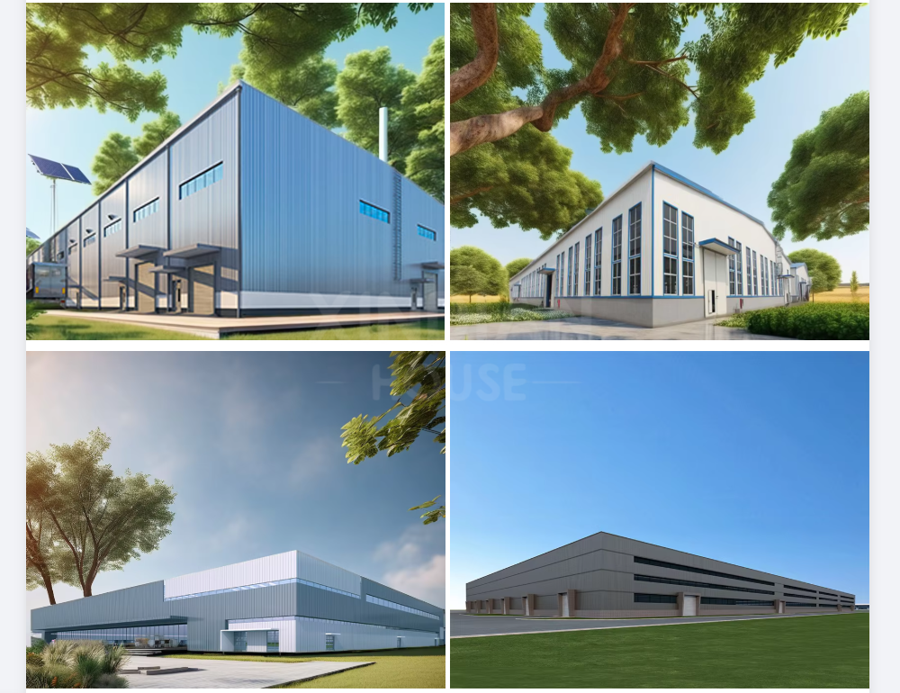 Modern 1000 Square Meter Prefabricated Steel Structure Warehouse Building